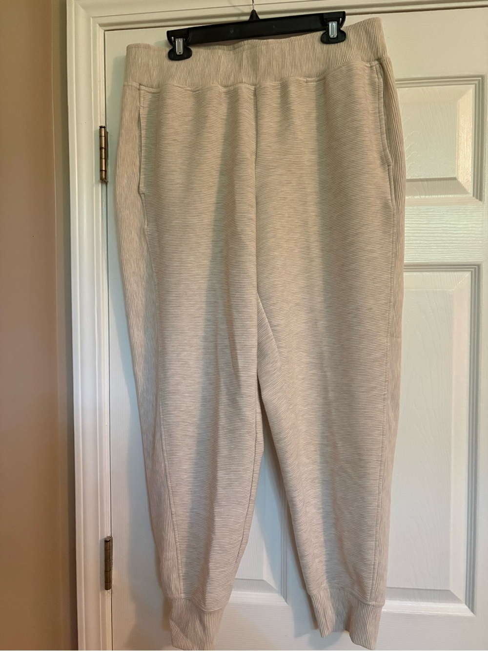 Ideology Cream Ribbed Jogger Pants